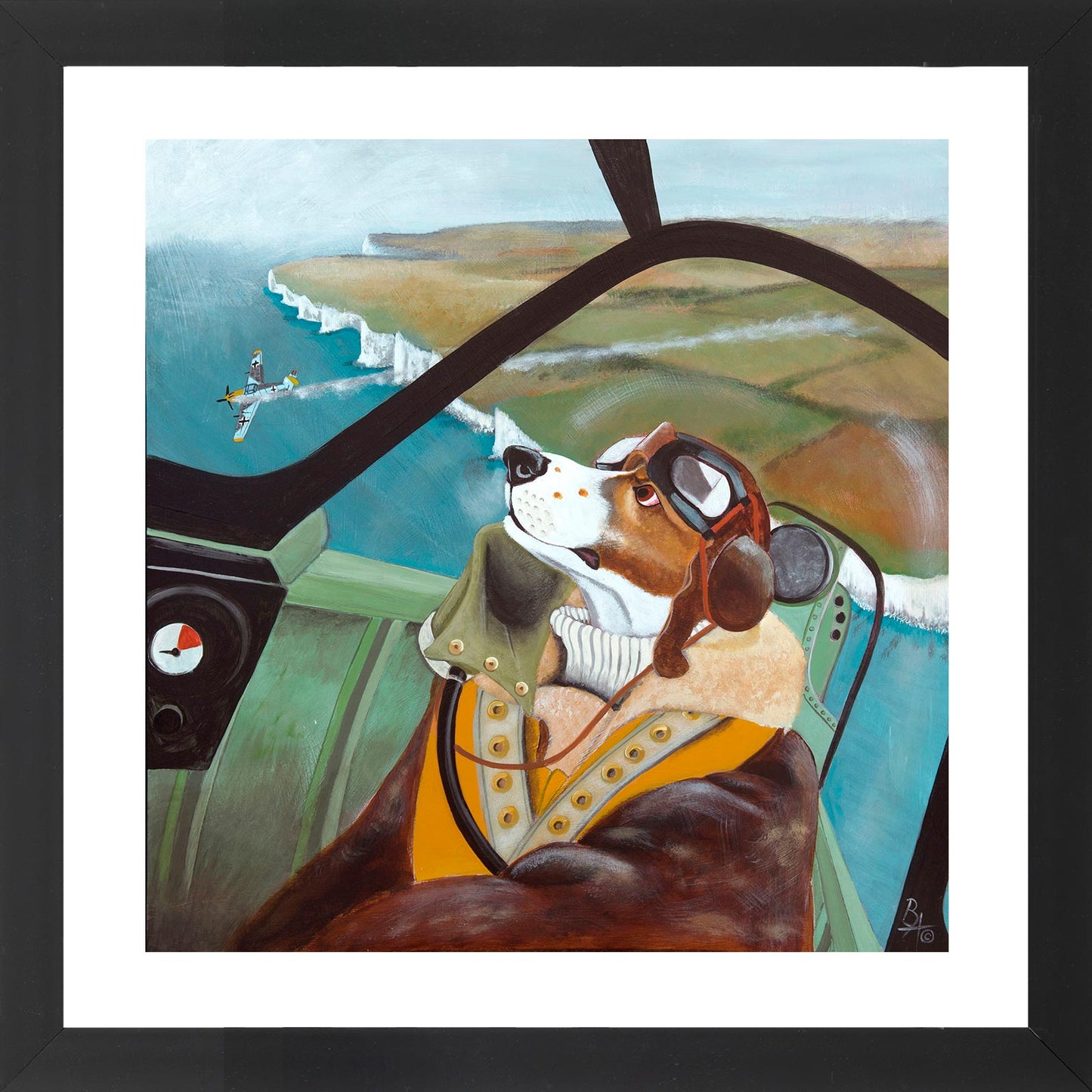 'Dogfight Over Dover' Limited Edition Giclée Art Print