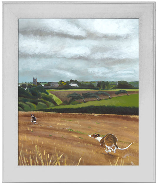 'Flymo's Stubble Field' Original Painting