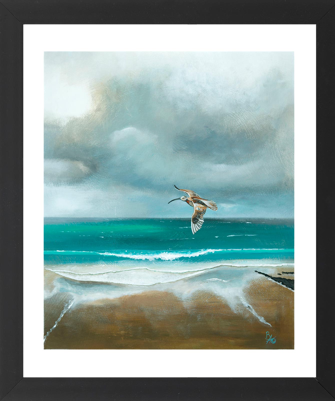 'Curlew At Widemouth' Limited Edition Giclée Art Print